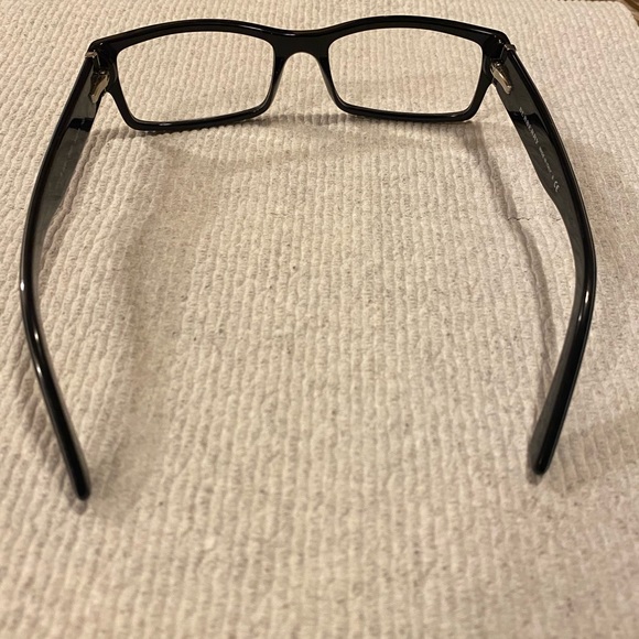 🇮🇹Burberry~Black/Plaid Signature Clear Eyeglasses with Fabric Clamshell Case - Picture 4 of 16